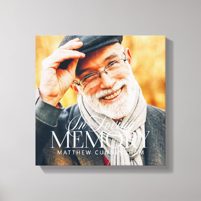 Impressão Em Tela Memorial Loving Memorial Foto Moderna Simples (Frente)