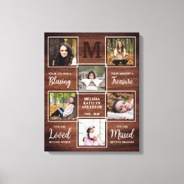 Impressão Em Tela Memorial Rustic Fotografia Keepsasaame