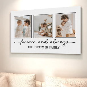 Impressão Em Tela Memórias da Família White Custom Photo Collage Wal