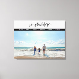 Impressão Em Tela Memórias de Amor Familiar com Fotos Personalizadas