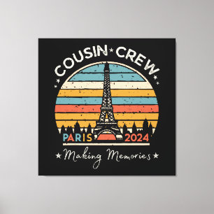 Impressão Em Tela Memórias do Fazer de Paris, França, 2024