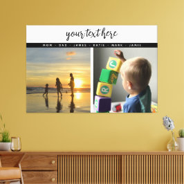 Impressão Em Tela Memórias personalizadas de amor da família de foto