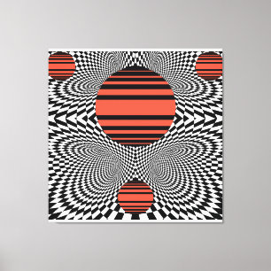 Impressão Em Tela Memphis OpArt