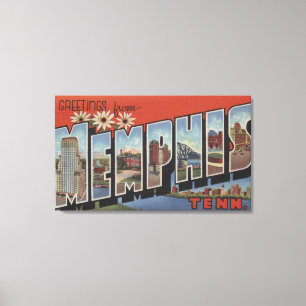Impressão Em Tela Memphis, Tennessee - grandes cenas 2 da letra