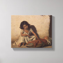 Menina com bebê (Pobre Criança da Rua)