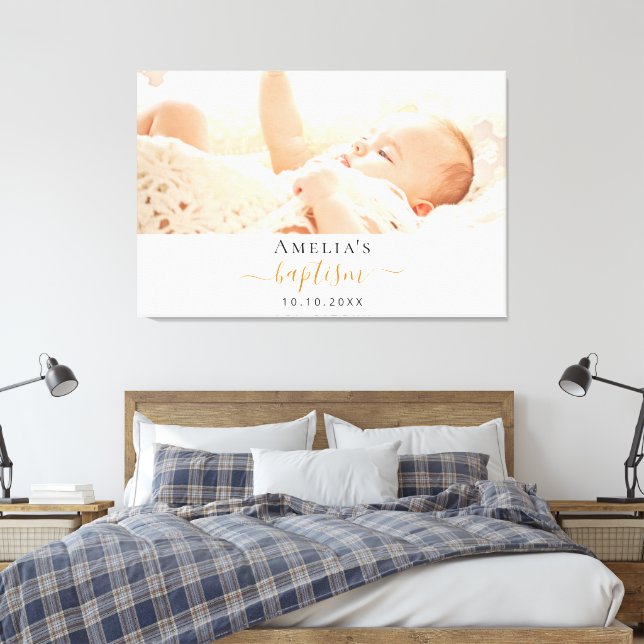 Impressão Em Tela Menina moderna fotográfica Baptism (Insitu(Quarto))