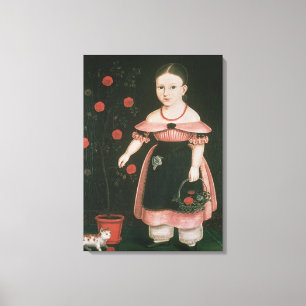 Impressão Em Tela Menina na lavanda, c.1840