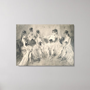 Impressão Em Tela Meninas em um burdel