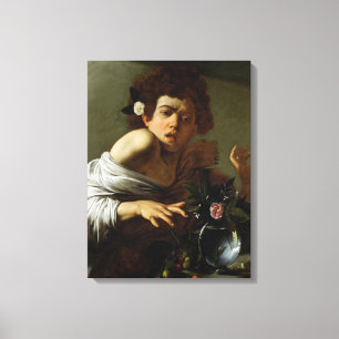 Impressão Em Tela Menino mordido por um lagarto, c.1595-1600 (óleo