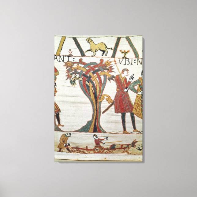 Impressão Em Tela Mensageiros de Duke William vieram encontrar o Con (Frente)