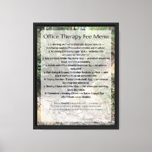 Menu de Taxa de Terapia no Escritório