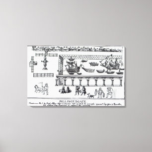 Impressão Em Tela Mercado do Billingsgate