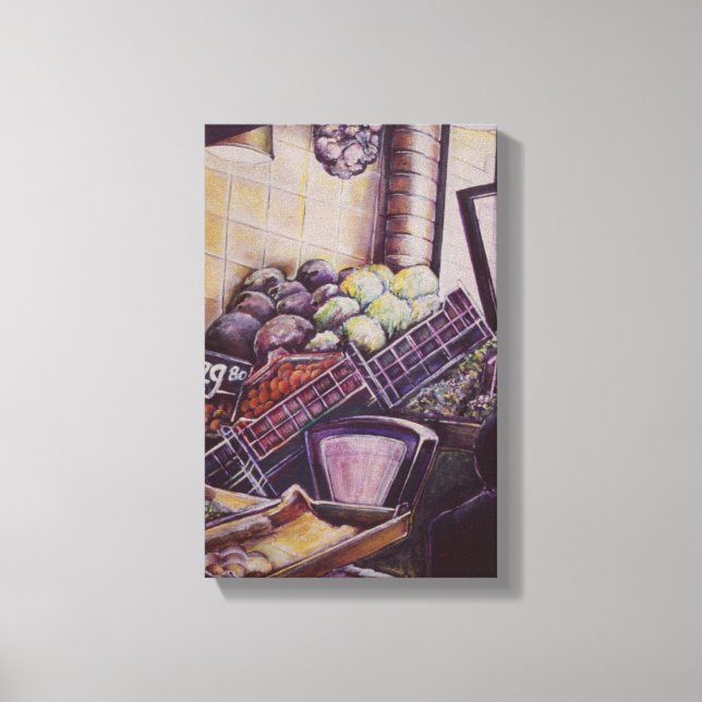 Impressão Em Tela Mercado húngaro, Budapeste (Frente)