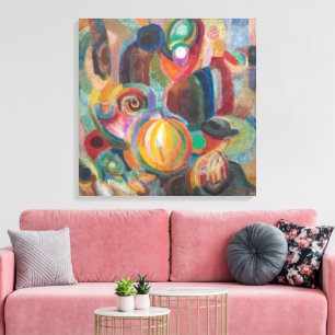 Impressão Em Tela Mercado Português Sonia Delaunay-Terk