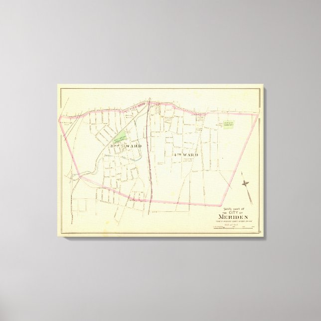 Impressão Em Tela Meriden Sul (Frente)