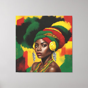 Impressão Em Tela Mês da História Negra Melanin Mulheres Negras Magi