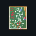 Impressão Em Tela Mesa de cassino com Chips e Dice<br><div class="desc">Certifique-se que Lady Luck esteja do seu lado com esta pintura de uma mesa de cacos por Chariklia Zarris. Os dados foram lançados e estão sendo coletados,  junto com as apostas de perda. Coloque esta ação cheia de impressão na sua parede hoje!</div>