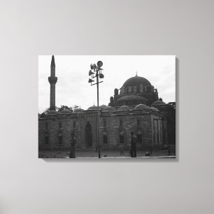 Impressão Em Tela Mesquita Beyazit camii Istambul Turquia Vintage