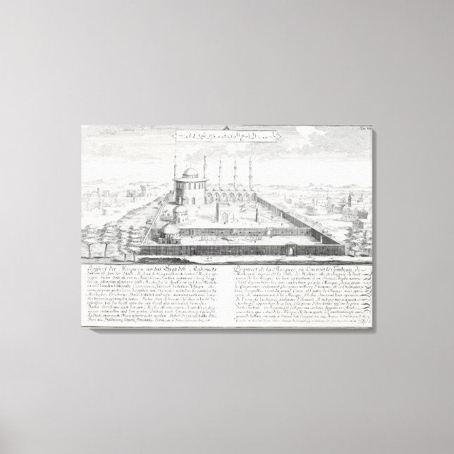 Impressão Em Tela Mesquita de Medina, de Entwurf einer historischen (Frente)