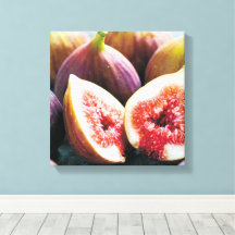 Metades de Frutas de Figo Maduro Fresco