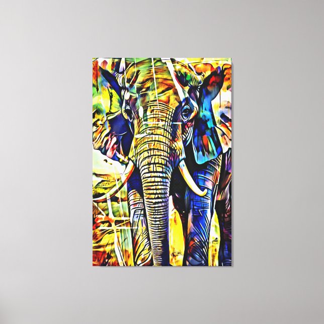 Impressão Em Tela Meu pincel de arte digital (Frente)