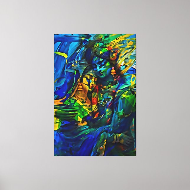 Impressão Em Tela Meu pincel de arte digital (Frente)