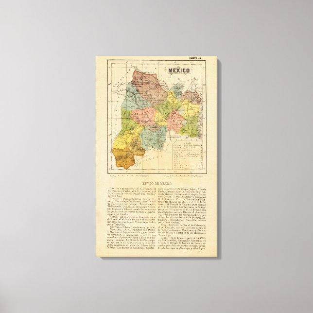 Impressão Em Tela México, México (Frente)