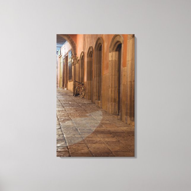 Impressão Em Tela México, San Miguel de Allende, Sidewalk com (Frente)