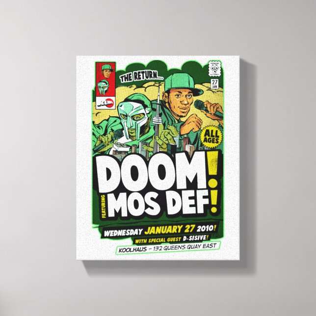Impressão Em Tela mf doom (Frente)