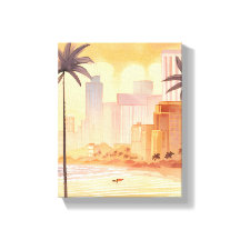 Miami Sunrise | Pintura em Linha Amarela