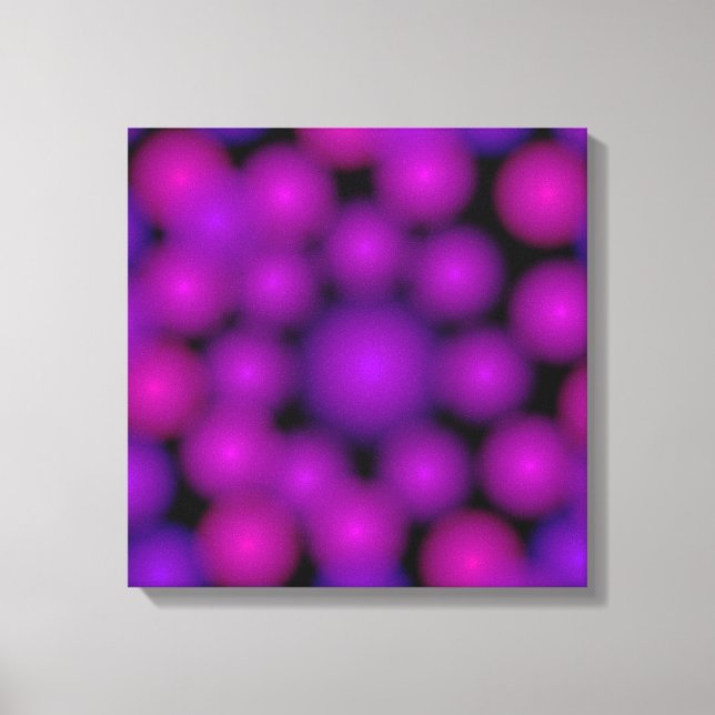 Impressão Em Tela Miçangas roxas à distância (Frente)