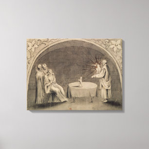 Impressão Em Tela Michel de Nostradame e Catherine