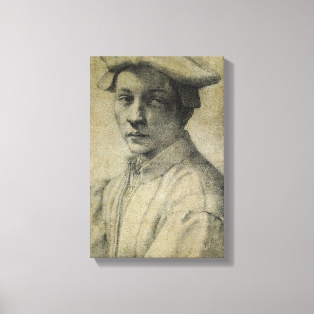 Impressão Em Tela Michelangelo Retrato de Andrea Quaratesi (Frente)