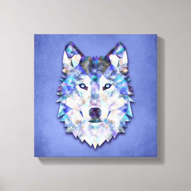 Impressão Em Tela Mídia mista Wolf Design 1 (Frente)