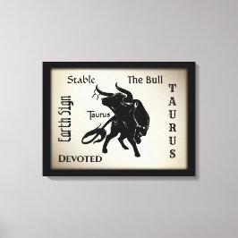 Impressão Em Tela Mighty Taurus, o Bull Zodiac