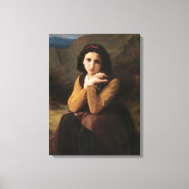 Impressão Em Tela Mignon (Sweet Young French Girl) (por Bouguereau)