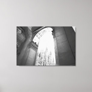 Impressão Em Tela Milão Itália, Galeria Vista do Duomo