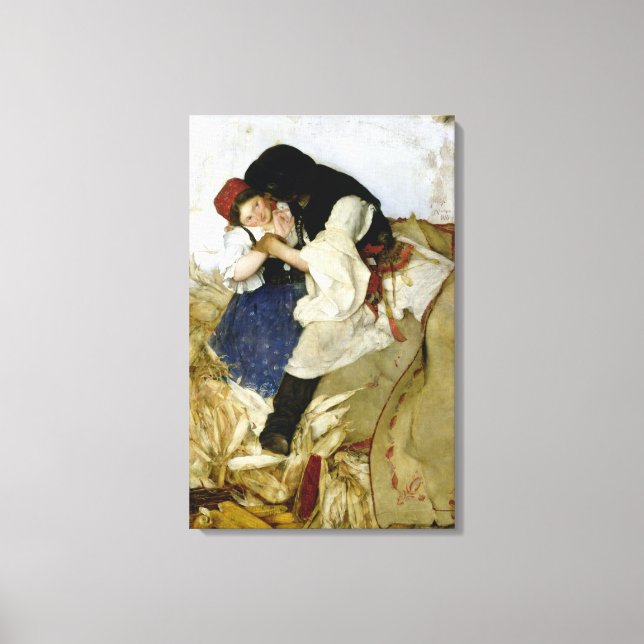 Impressão Em Tela Milho de Casca, 1885 (Frente)