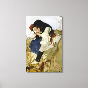 Impressão Em Tela Milho de descascamento, 1885