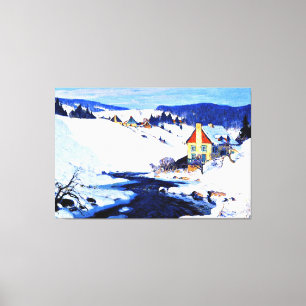 Impressão Em Tela Mill and Stream, pintura do Sol da Manhã