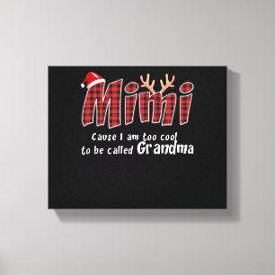 Impressão Em Tela Mimi Gift Mimi Excelente de Natal Vovó Mimi Lover