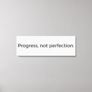 Impressão Em Tela Mindset Wall Art Minimalista - Progresso Sobre Per