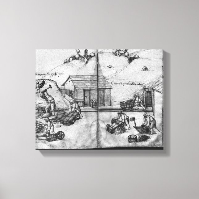 Impressão Em Tela Minério prateado de La Croix-aux-Mines (Frente)