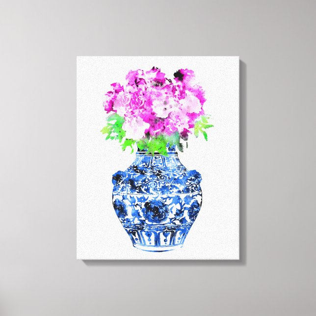 Impressão Em Tela Ming Vase (Frente)