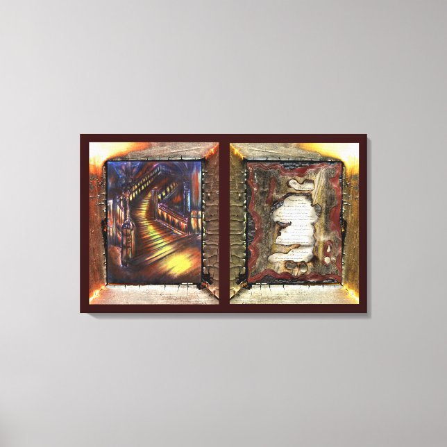 Impressão Em Tela Minha Confissão e Escada de Luz (Frente)