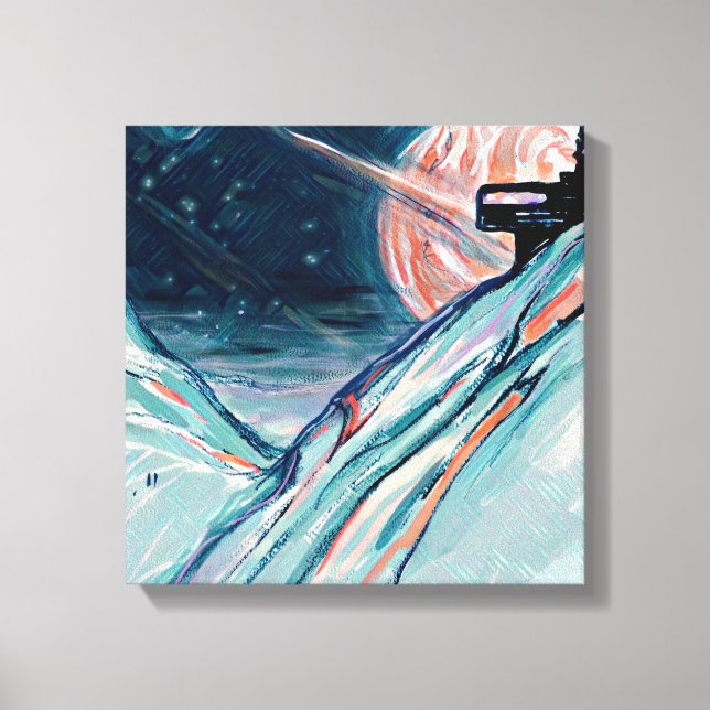 Impressão Em Tela Minha futura casa no espaço (Frente)