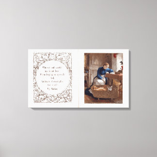 Impressão Em Tela Minha mãe, um poema de Ann Taylor