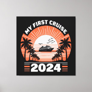 Impressão Em Tela Minha Primeira Viagem de Cruzeiro 2024