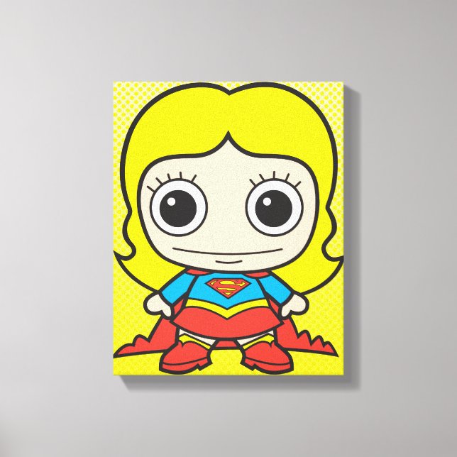 Impressão Em Tela Mini Supergirl (Frente)