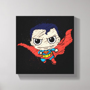 Impressão Em Tela Mini Superman Sketch